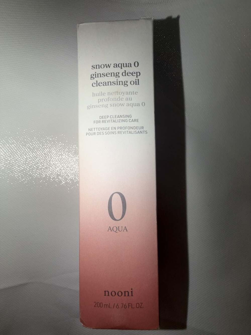 Nooni Snow Aqua 0 Ginseng Deep Cleansing Oil